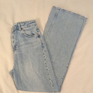 Reformation Light Blue Straight Leg Jeans